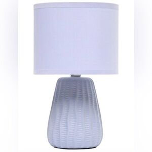 Ceramic Mini Lamp with Fabric Shade